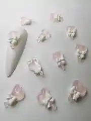 Серебряный объемные фигурки для дизайна ногтей 3d, цветы, бабочки, рыбки, свинки, наборы