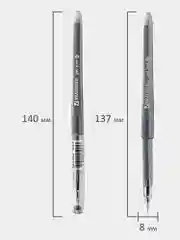 Ручка гелевая Brauberg Diamond, Комплект 12 шт, Черная, узел 0,5 мм, линия письма 0,25 мм