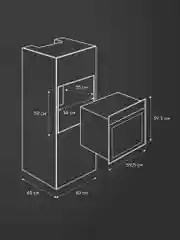 Электрический духовой шкаф B6EB19071 B6EM19071 B6EW19071, 9 режимов, 3D-конвекция, гриль
