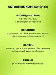 Зубная паста детская PRESIDENT 12+ Juicy lime (50 RDA), 70 г