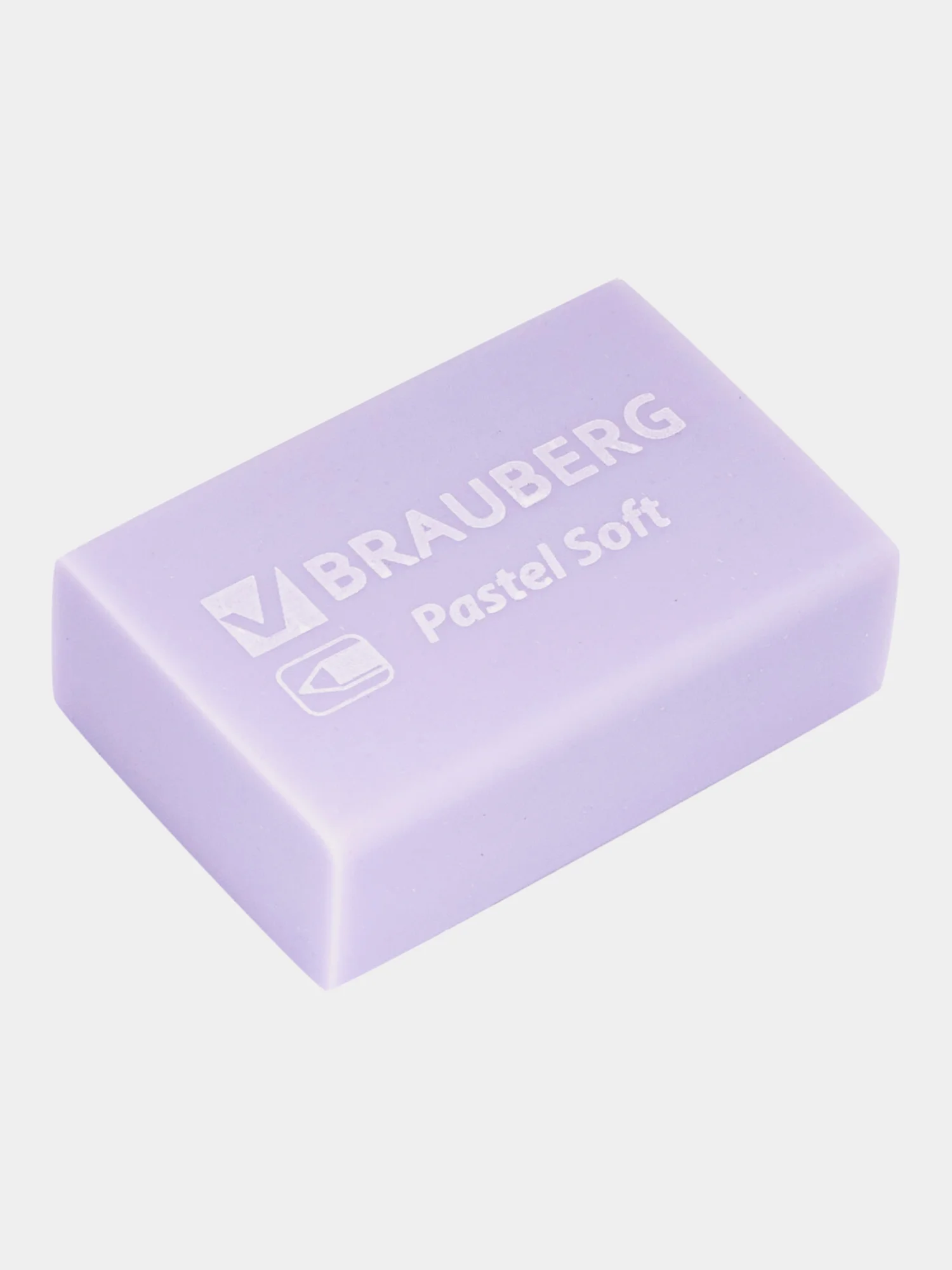 Ластик для карандаша Brauberg "Pastel Soft" набор 12 шт., размер 31х20х10 мм