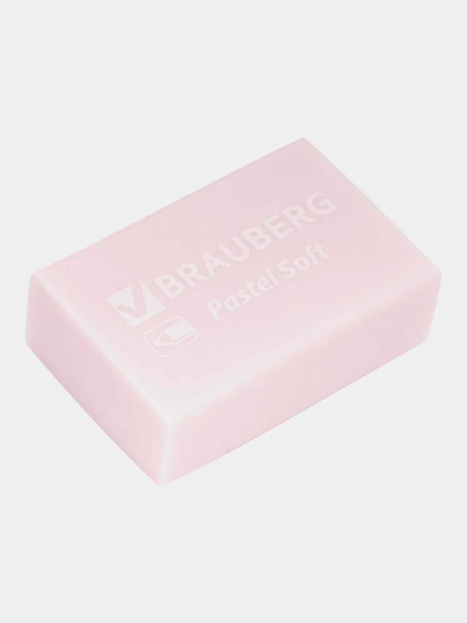 Ластик для карандаша Brauberg "Pastel Soft" набор 12 шт., размер 31х20х10 мм
