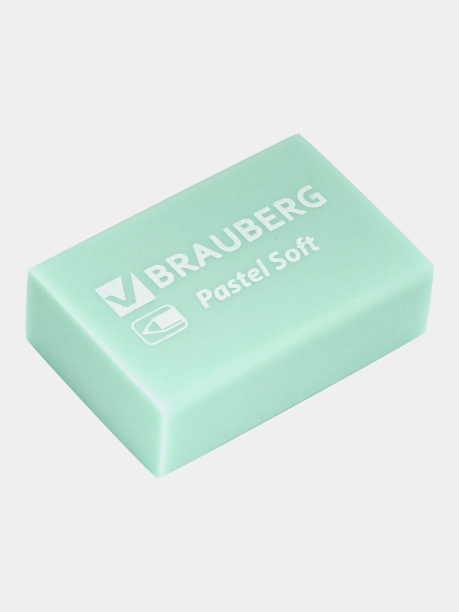 Ластик для карандаша Brauberg "Pastel Soft" набор 12 шт., размер 31х20х10 мм