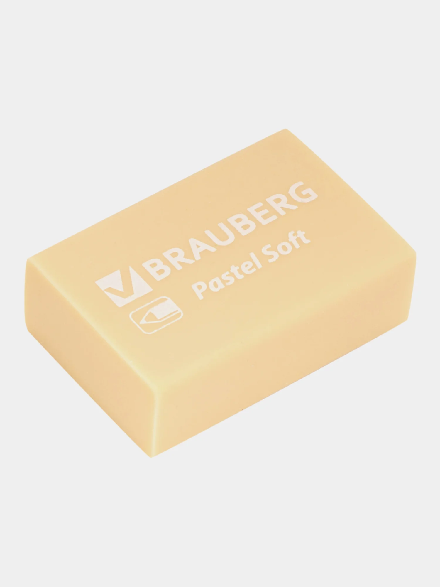 Ластик для карандаша Brauberg "Pastel Soft" набор 12 шт., размер 31х20х10 мм