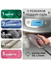 Отпариватель вертикальный 2 в 1 PLANTA PLS-V100, 2180 Вт, для одежды, мебели и штор