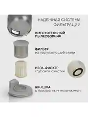 Ручной пылесос от пылевых клещей и шерсти PLANTA PL-VCD01
