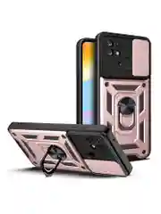Розовый чехол противоударный armors для Xiaomi Redmi 10C и Poco C40 / Редми 10С и Поко С40