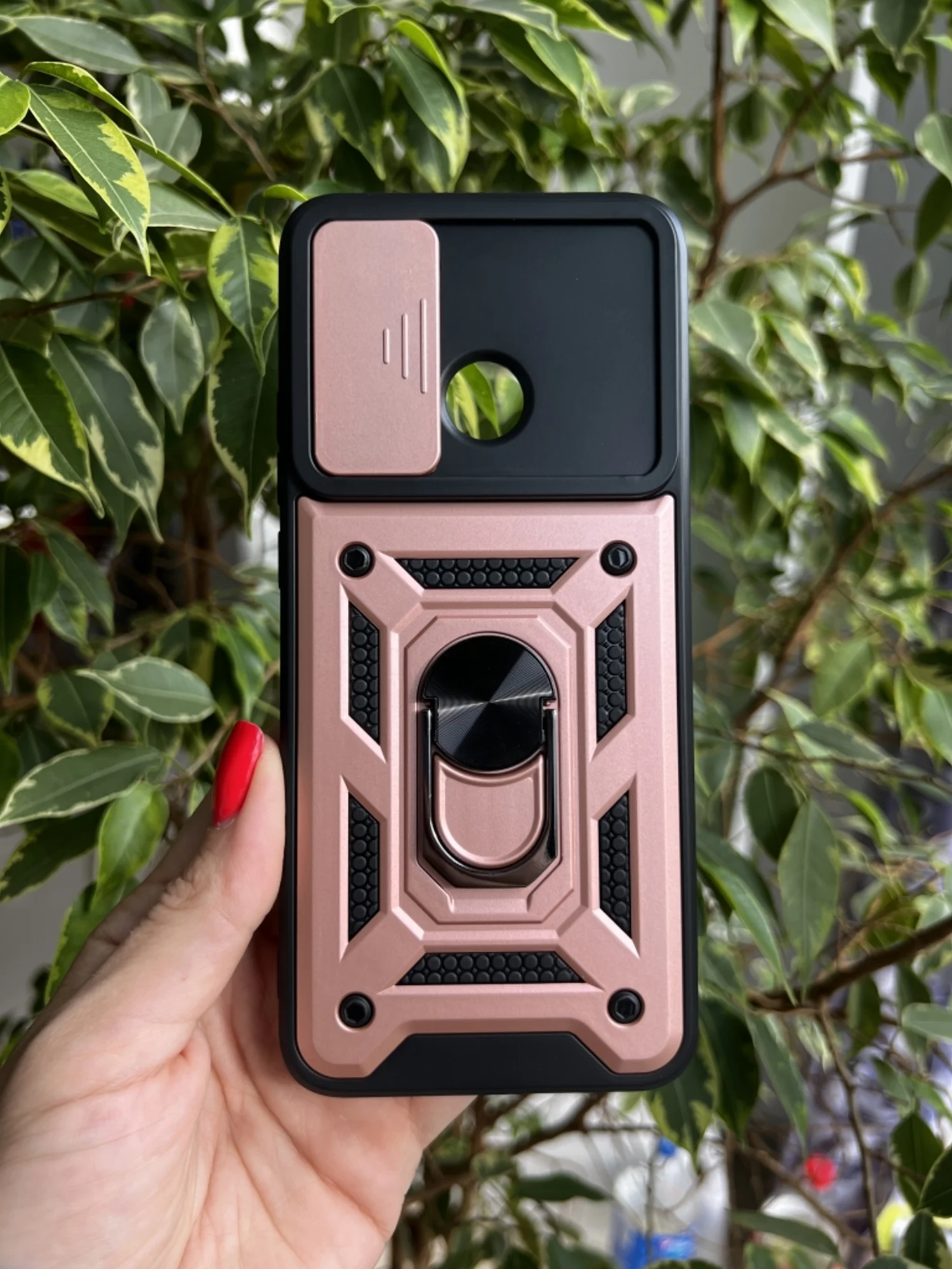 Розовый чехол противоударный armors для Xiaomi Redmi 10C и Poco C40 / Редми 10С и Поко С40