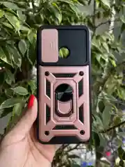 Розовый чехол противоударный armors для Xiaomi Redmi 10C и Poco C40 / Редми 10С и Поко С40