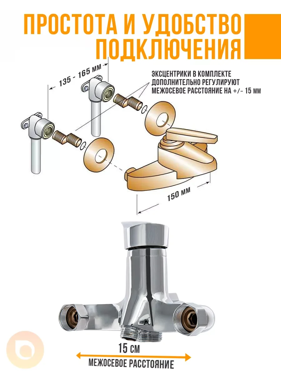 Смеситель для ванны