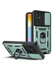 Зеленый чехол противоударный armors для Xiaomi Redmi 10C и Poco C40 / Редми 10С и Поко С40