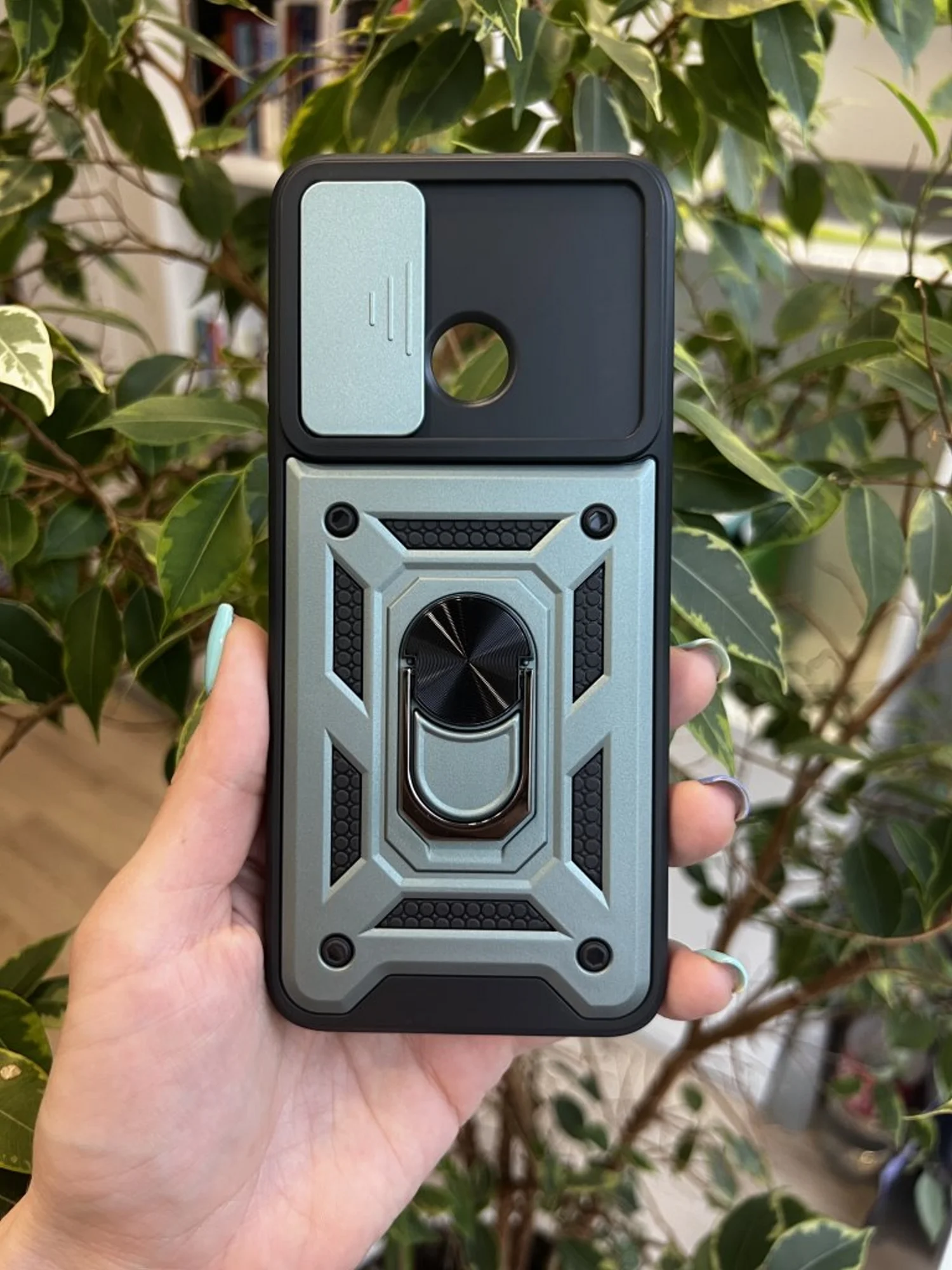 Зеленый чехол противоударный armors для Xiaomi Redmi 10C и Poco C40 / Редми 10С и Поко С40