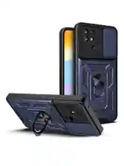 Темно-синий чехол противоударный armors для Xiaomi Redmi 10C и Poco C40 / Редми 10С и Поко С40