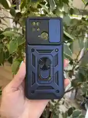 Темно-синий чехол противоударный armors для Xiaomi Redmi 10C и Poco C40 / Редми 10С и Поко С40