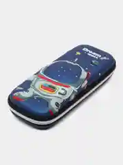 Синий детский  3D пенал для мальчиков и девочек. Космос. Русалочка. Динозаврик