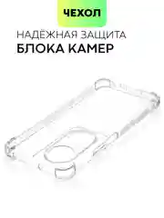 Прозрачный чехол для Honor X9b 5G/ Magic 6 Lite 5G/ X8b/ X7b силиконовый противоударный BROSCORP углы