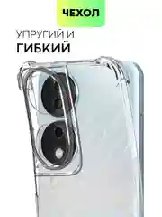 Прозрачный чехол для Honor X9b 5G/ Magic 6 Lite 5G/ X8b/ X7b силиконовый противоударный BROSCORP углы