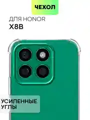 Прозрачный чехол для Honor X9b 5G/ Magic 6 Lite 5G/ X8b/ X7b силиконовый противоударный BROSCORP углы