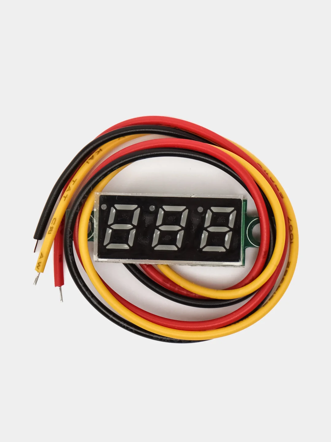 Желтый цифровой вольтметр, 0-100V, без корпуса, модуль для Arduino, автомобильный