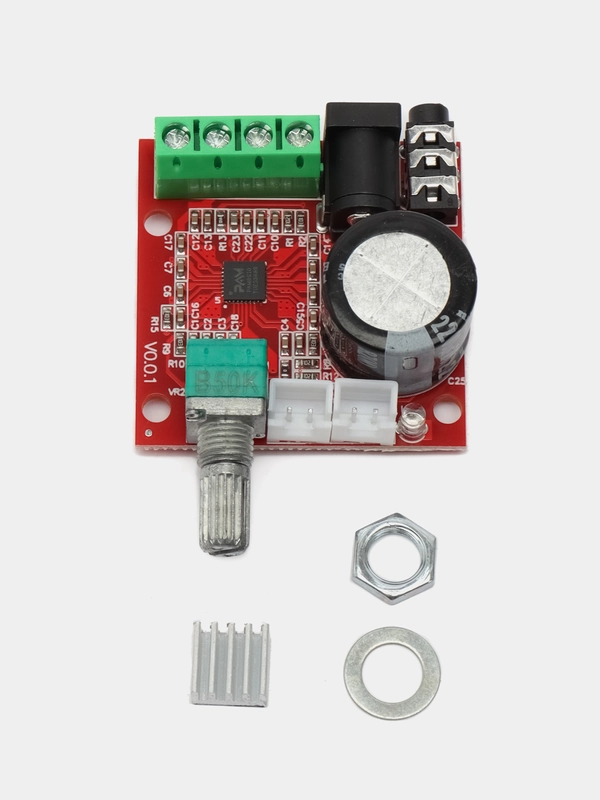 Mini Hi-Fi PAM8610 плата аудио стерео усилитель 2X15W двухканальный D Класс. J-get