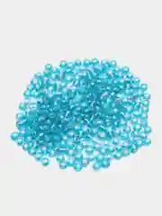 Голубой бисер стеклянный 10/0, 2.3 мм, разноразмерный, мелкий