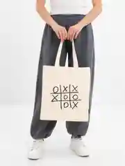 Сумка шоппер Brauberg Premium Tic tac toe, женская, шопер на кнопке с карманом, 40х35 см