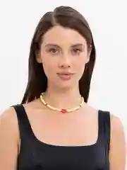 Лимонный чокер из каучука на шею, разные цвета