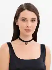 Серебряный чокер на шею, украшение