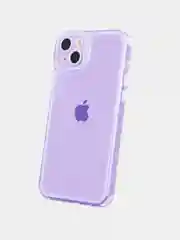 Сиреневый чехол силиконовый с эффектом блесток для iPhone 12/13/14 Plus/Pro/Max