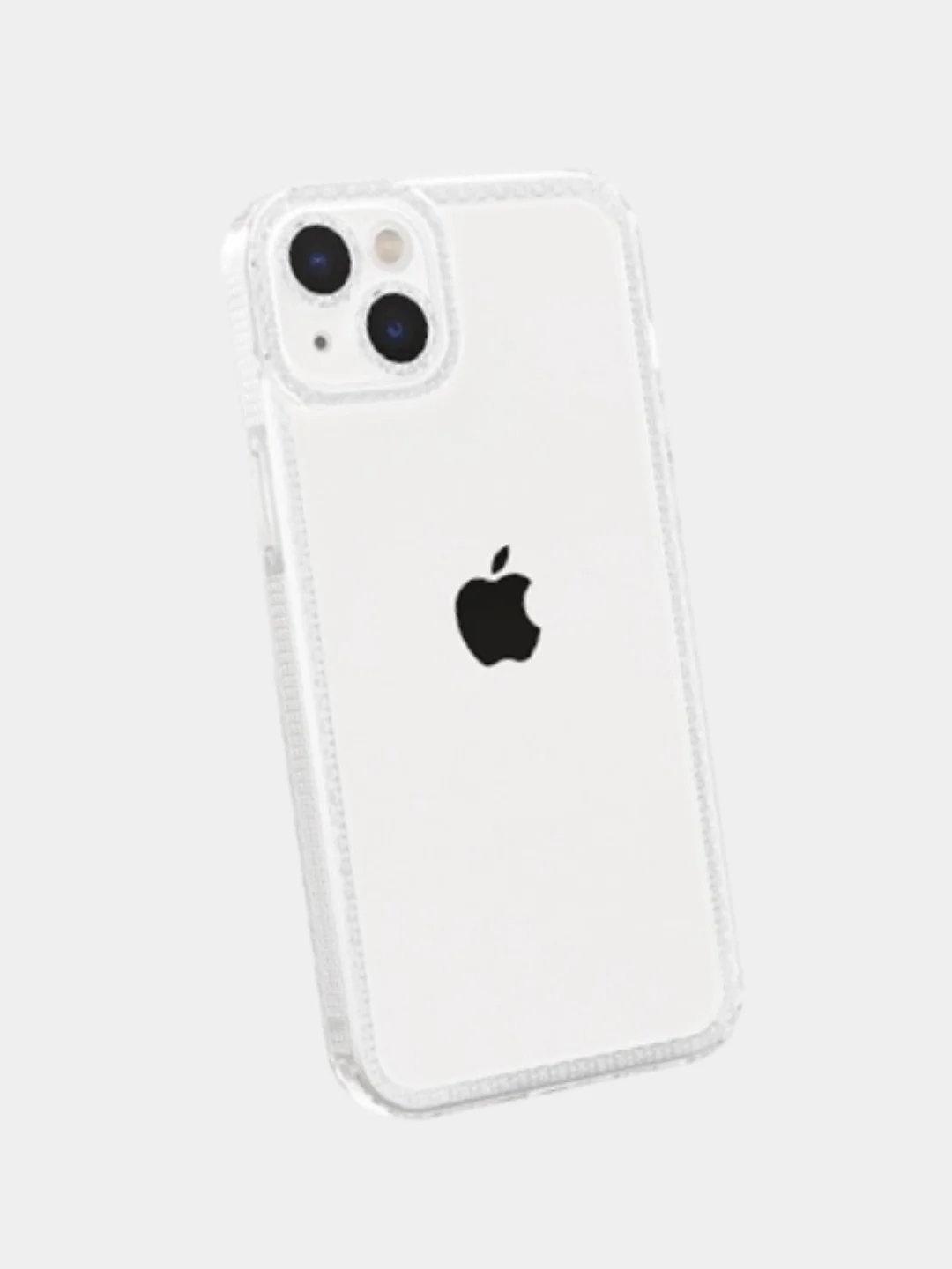 Прозрачный чехол силиконовый с эффектом блесток для iPhone 12/13/14 Plus/Pro/Max