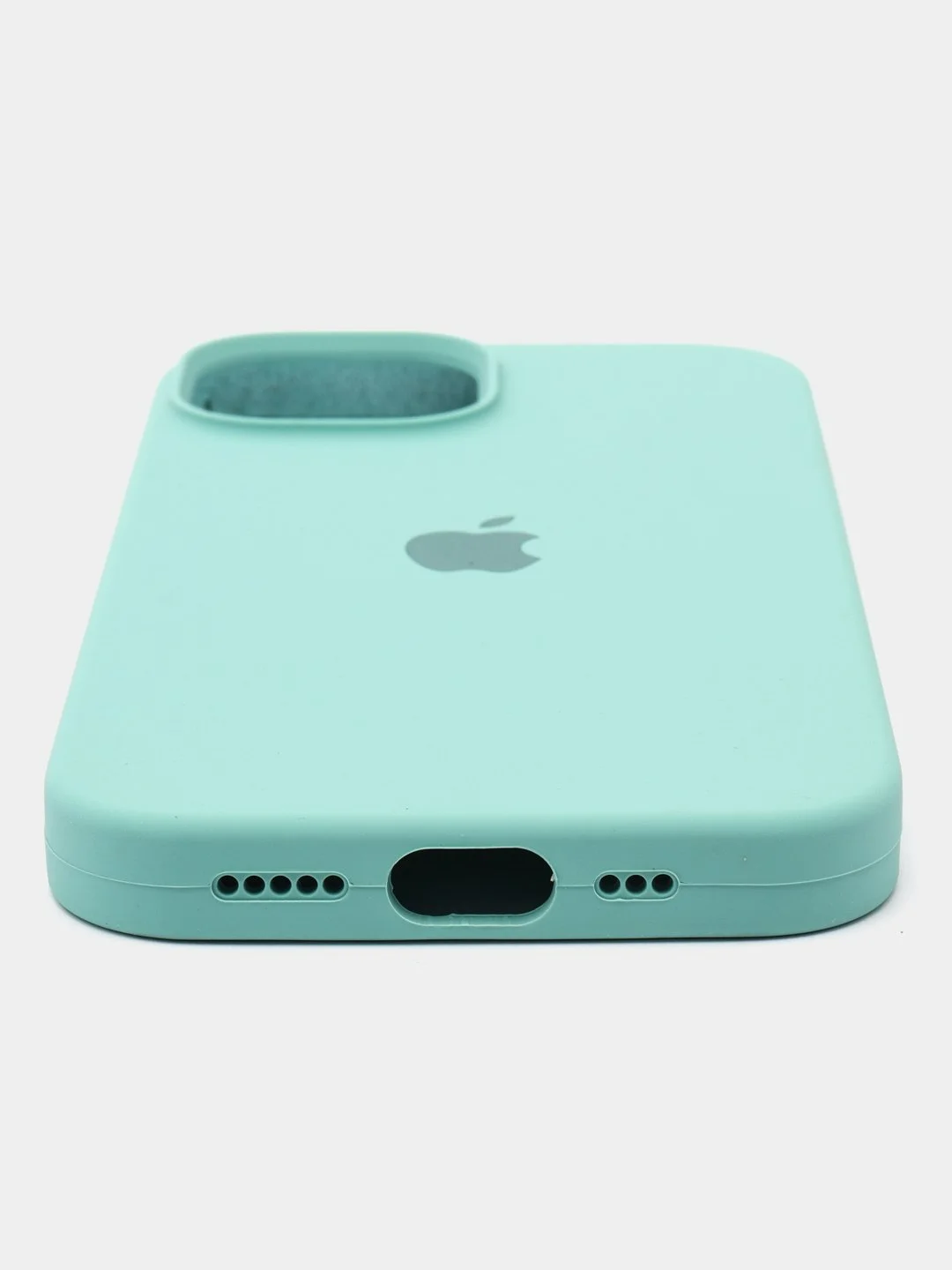 Бирюзовый apple iPhone 15 Pro Max, Айфон 15 чехол Silicone обьемный с принтом для iPhone 15 Pro max