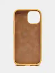 Горчичный apple iPhone 15 Pro Max, Айфон 15 чехол Silicone обьемный с принтом для iPhone 15 Pro max