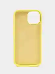 Желтый apple iPhone 15 Pro Max, Айфон 15 чехол Silicone обьемный с принтом для iPhone 15 Pro max