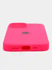 Кораллово-розовый apple iPhone 15 Pro Max, Айфон 15 чехол Silicone обьемный с принтом для iPhone 15 Pro max