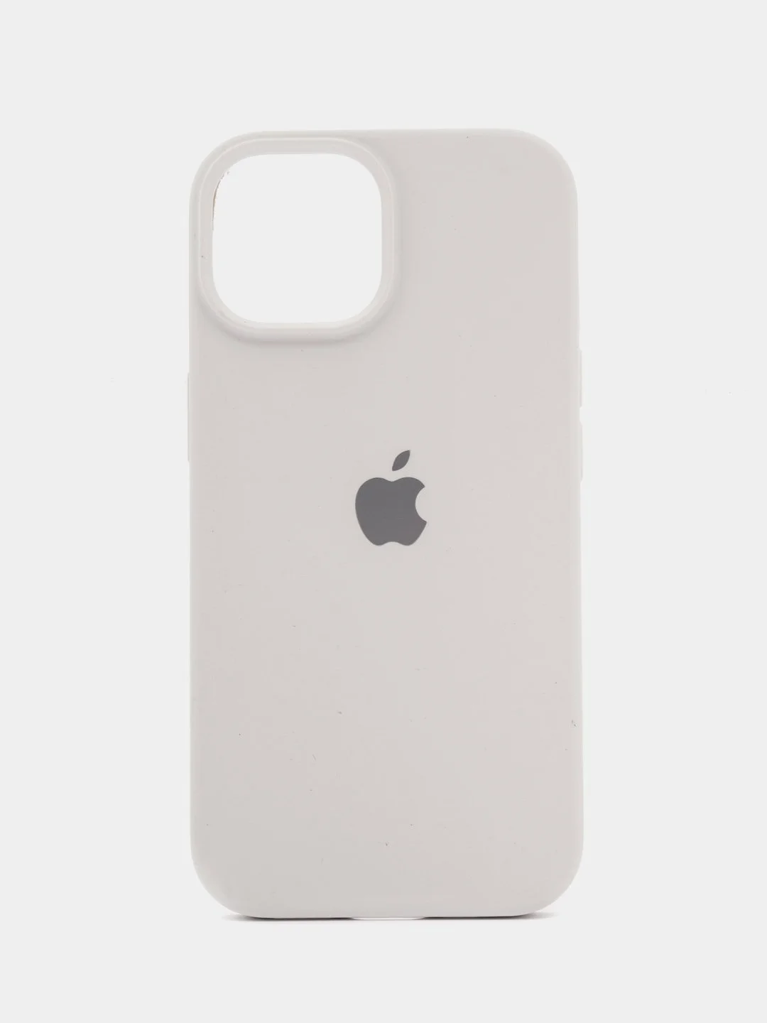 Белый apple iPhone 15 Pro Max, Айфон 15 чехол Silicone обьемный с принтом для iPhone 15 Pro max