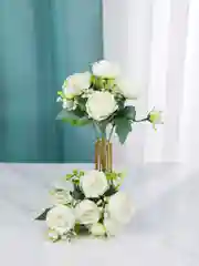 Белый искусственные цветы пионы, букет пионов