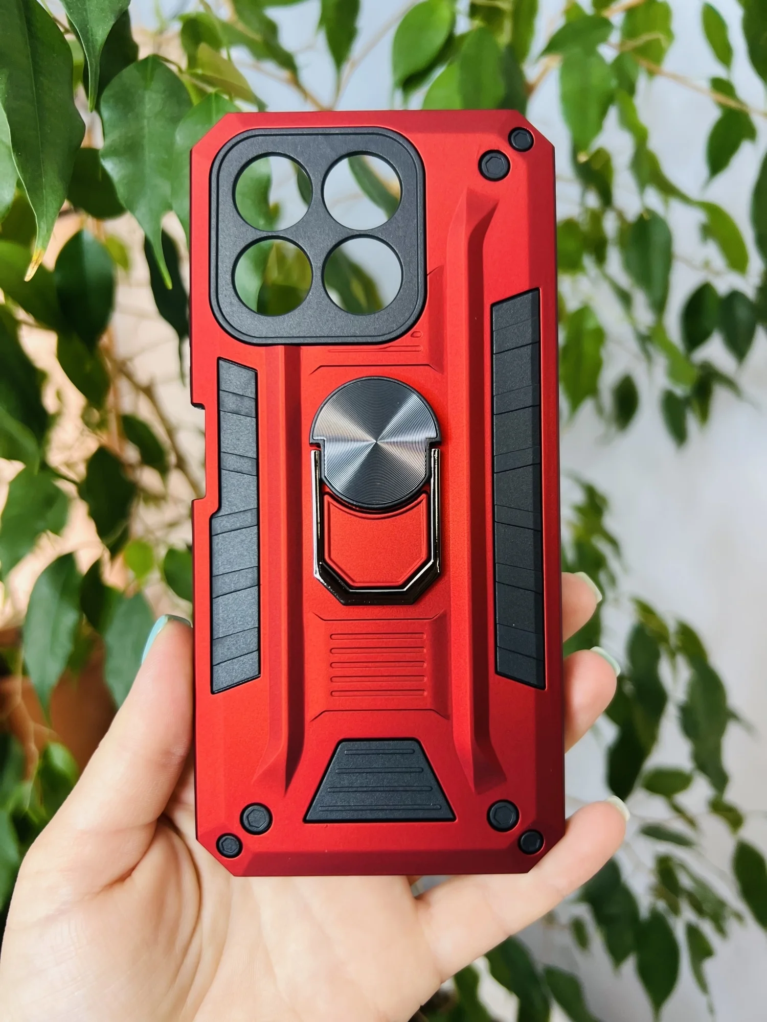 Красный чехол противоударный military для Honor X8B / Хонор Х8В