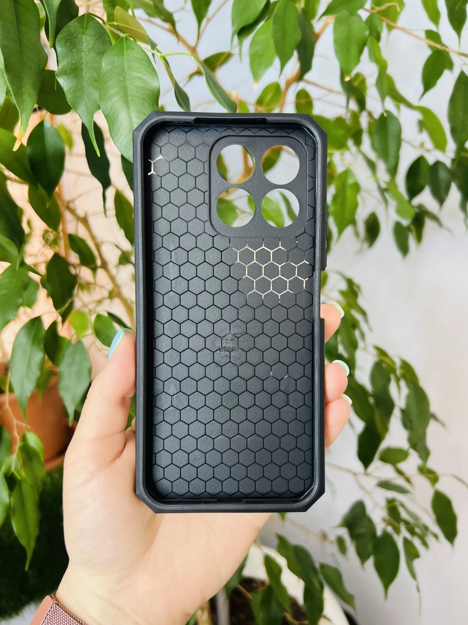 Серебряный чехол противоударный military для Honor X8B / Хонор Х8В