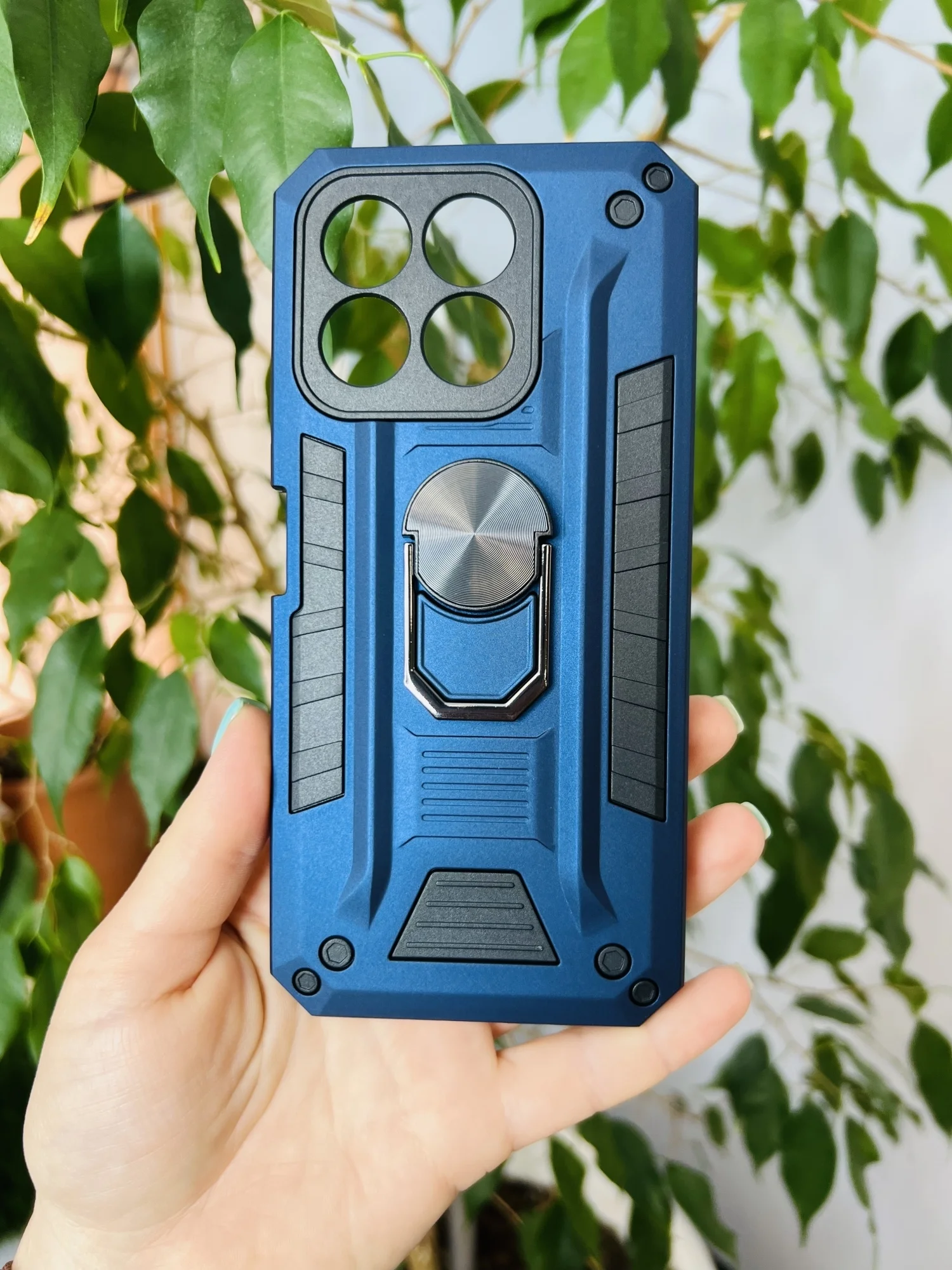 Темно-синий чехол противоударный military для Honor X8B / Хонор Х8В