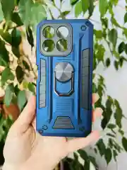 Темно-синий чехол противоударный military для Honor X8B / Хонор Х8В
