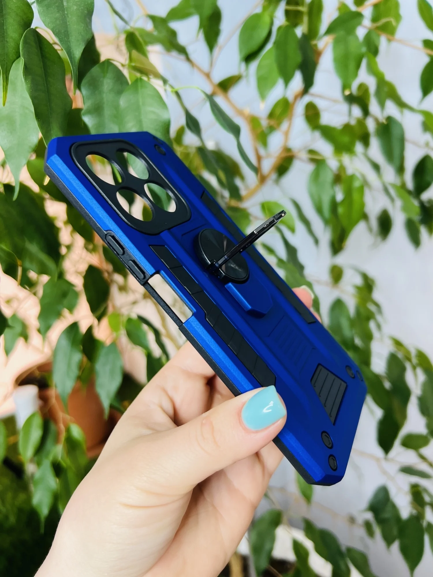Синий чехол противоударный military для Honor X8B / Хонор Х8В