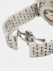 Серебряный часы механические мужские TEVISE Глобус скелетон с автоподзаводом, турбийоном, водостойкие