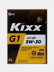 Синтетическое моторное масло Kixx G1 5W-30 API SP - 4л