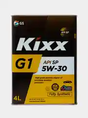 Синтетическое моторное масло Kixx G1 5W-30 API SP - 4л