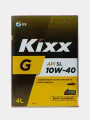 Полусинтетическое моторное масло Kixx G 10W-40 API SL - 4 л