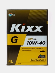 Полусинтетическое моторное масло Kixx G 10W-40 API SL - 4 л