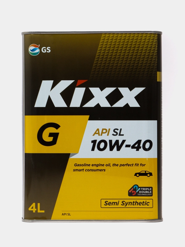 Полусинтетическое моторное масло Kixx G 10W-40 API SL - 4 л