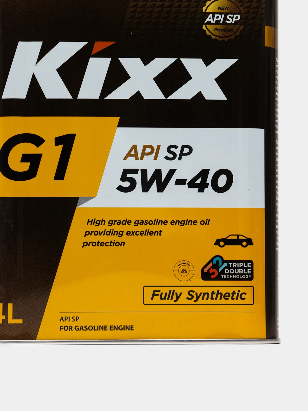 Синтетическое моторное масло Kixx G1 5W-40 API SP - 4 л