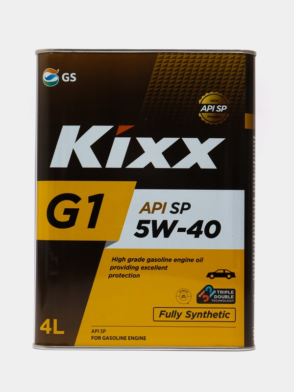 Синтетическое моторное масло Kixx G1 5W-40 API SP - 4 л