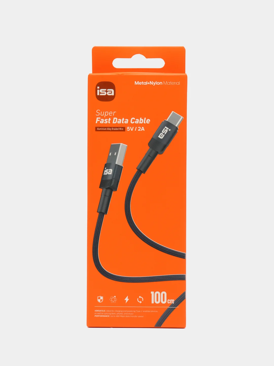 ISA кабель Type-C, кабель USB, быстрая зарядка на андроид